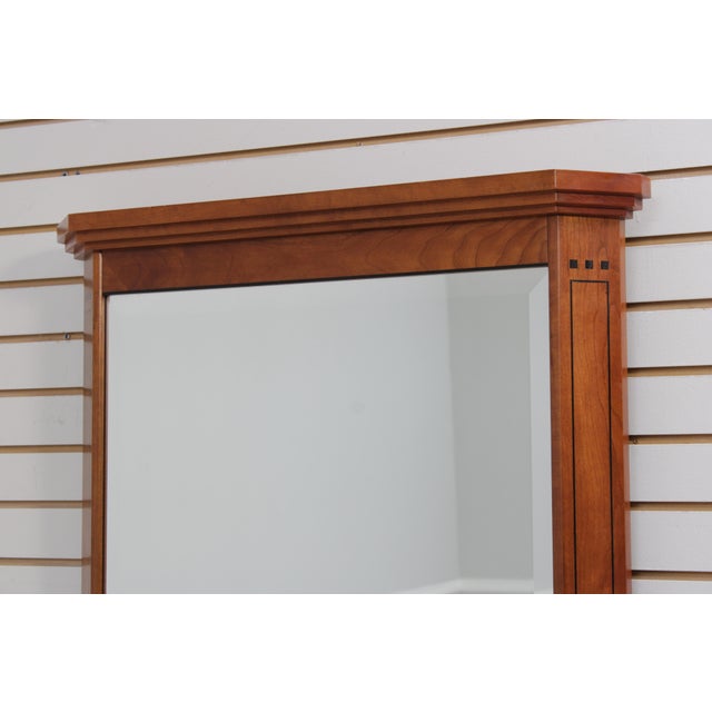 Arts & Crafts Stickley 21st Century Collection Cherry Wall Mirror For Sale - Image 3 of 13