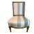 Petite Striped Chair For Sale