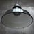 Vintage French Industrial Black Enamel Pendant Light from GAL For Sale - Image 4 of 5
