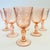 Art Nouveau Pink Swirl Wine Goblets - Set of 6 - France For Sale - Image 3 of 8
