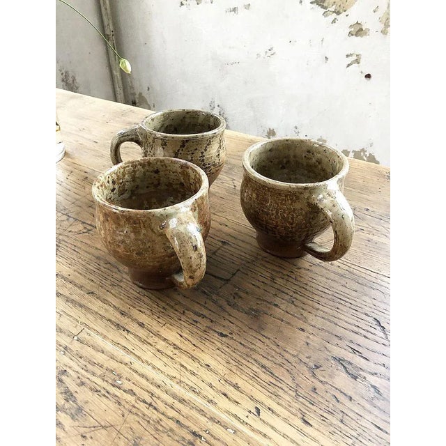 Stone Cups and Teapot Set by André Bodin for Vallauris, 1960s, Set of 8 For Sale - Image 7 of 18