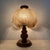 Vintage Brutalist Glass Table Lamp with Oak Wooden Base, 1970s For Sale - Image 4 of 18