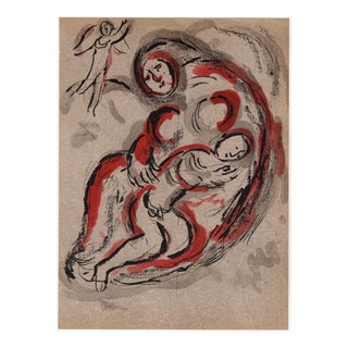 Marc Chagall, Agar dans le désert (Hagar in the Desert), Nude, 1960, Original Lithograph For Sale