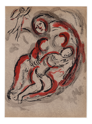 Marc Chagall, Agar dans le désert (Hagar in the Desert), Nude, 1960, Original Lithograph