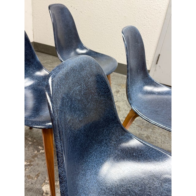 Case Study Furniture Shell Spyder Base Side Chairs, Set of Six For Sale - Image 9 of 12