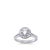 Silver Platinum & 18ct White Gold Diamond Engagement and Wedding Ring Set 1.16ct, Size 5.5 For Sale - Image 8 of 15