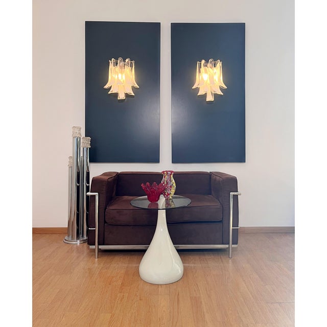 Vintage Italian Murano Wall Lights in the style of Mazzega, 1990s, Set of 2 For Sale - Image 9 of 17