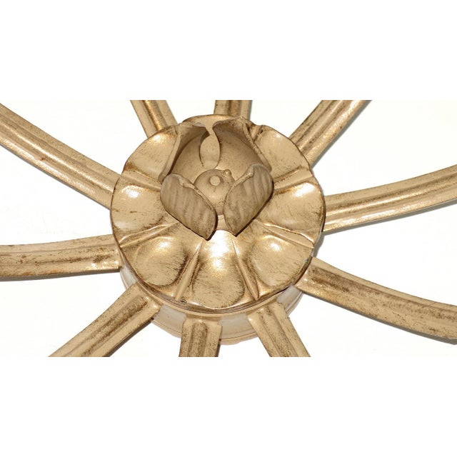 Metal Brass Tulip Ceiling Lamp from Koch & Sons, 1960s For Sale - Image 7 of 9