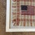 Pink Vintage American Folk Art Fiber Textile Flag, Framed, 29” Square For Sale - Image 8 of 12
