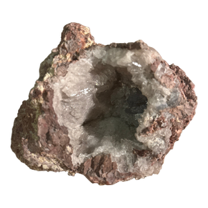 White Quartz Crystal Geode Decor