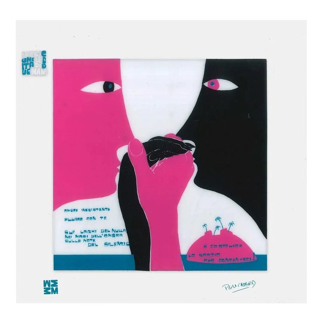 Fluire con te - Screen Print on Acetate by E. Pouchard - 1973 1973 For Sale