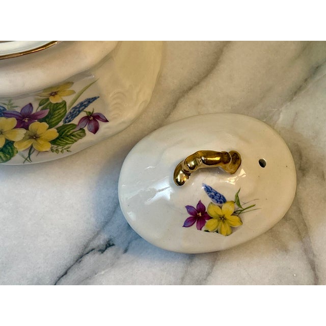 Mid 20th Century Arthur Wood Engraved Tea Pot For Sale In New York - Image 6 of 12