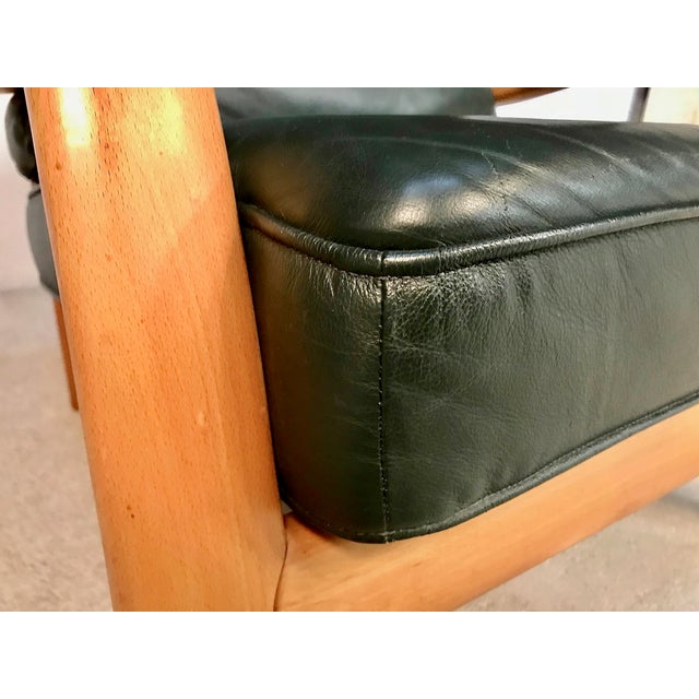 Bentwood & Leather Lounge Chair from Komfort For Sale - Image 10 of 18