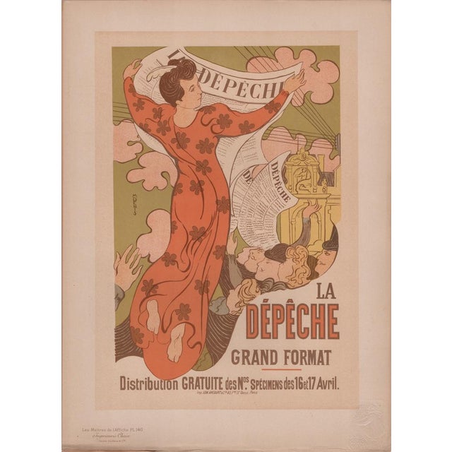 Maurice Denis, La Dêpêche from Les Maîtres de L'Affiche, 1898, Original Lithograph For Sale - Image 13 of 13