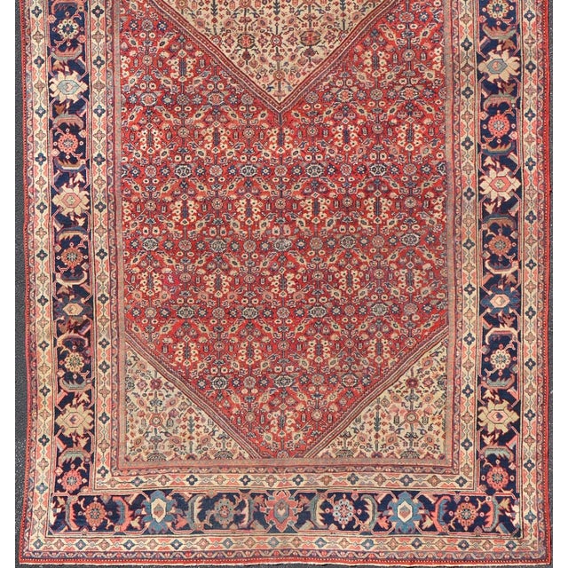 Antique Persian Sultanabad Large Gallery Rug With Sub-Geometric Motifs For Sale - Image 4 of 16