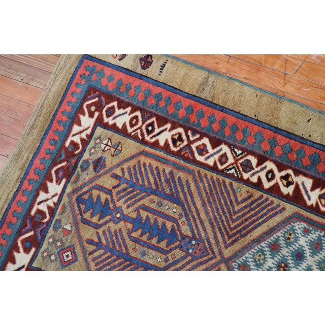 Late 19th Century 19th Century Zabihi Collection Tribal Persian Camel Hair Serab Runner - 3'3" x 9' For Sale - Image 5 of 6