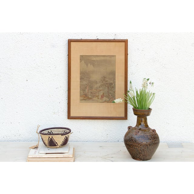 Asian Antique Chinese Late Qing Landscape Painting For Sale - Image 3 of 12