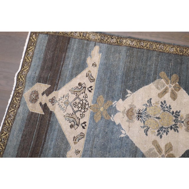 Persian Zabihi Collection Persian Malayer Small Size Rug For Sale - Image 3 of 5