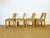 Beige Vintage Beechwood and Green Corduroy Dining Chairs, 1960s, Set of 4 For Sale - Image 8 of 18