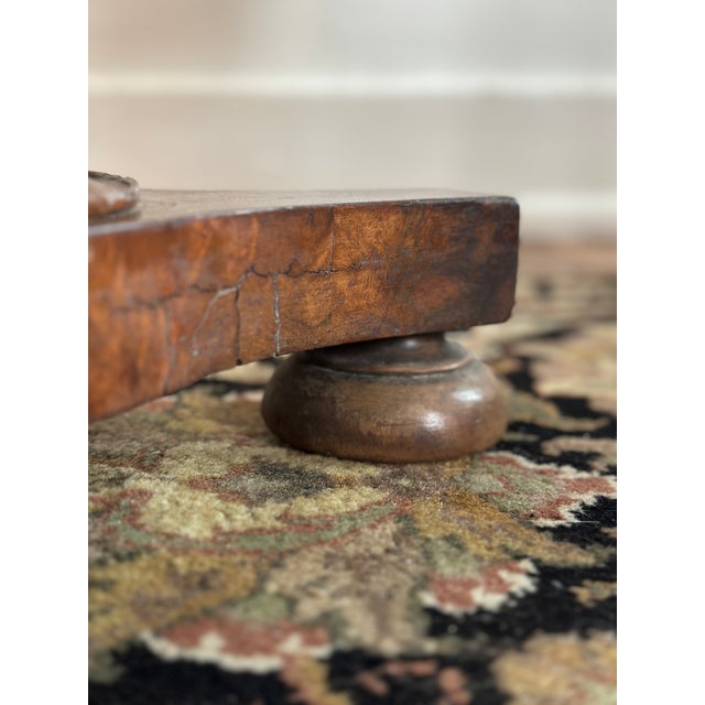 Mid 20th Century One-of-a-Kind Italian Neoclassical Fluted Pedestal Stool in Mongolian Shearling by Lorraine Studios For Sale - Image 9 of 10
