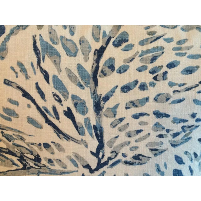 Blue Raindrop Designer Pillows- a Pair For Sale In New York - Image 6 of 7