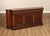 High Quality American Made EJ Victor Mahogany Sideboard. This Piece Features A Long Case Form With Three Cabinet Doors,...