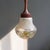 Small Mid-Century Modern Hanging Light in Art Glass and Turned Teak, 1960s For Sale - Image 9 of 9