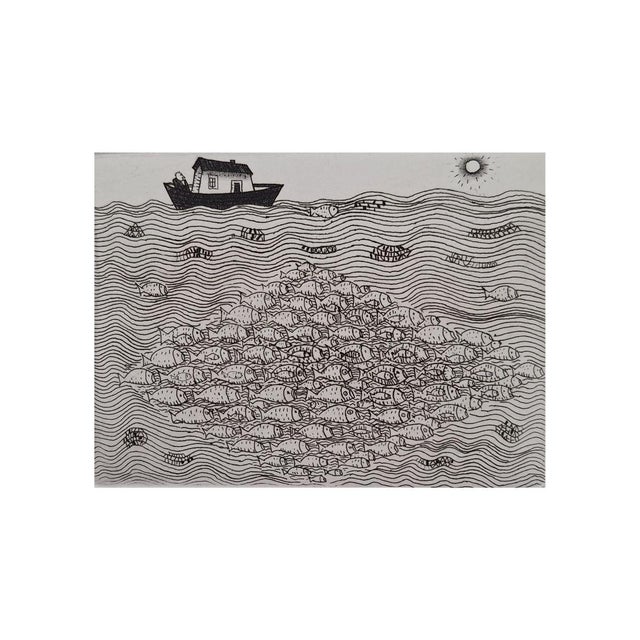 Paper Jerzy Dmitruk, The Wish Coming True (The Sower of Harvest), 2009, Etching For Sale - Image 7 of 7