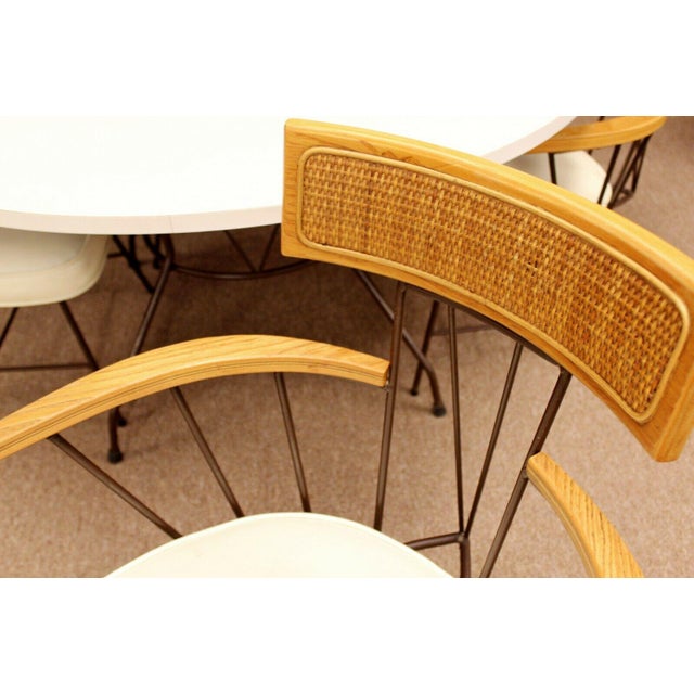 Mid Century Modern Richard McCarthy Selrite Dinette Set Table 4 Armchairs 1960s For Sale - Image 11 of 12