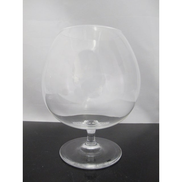 Mid 20th Century Steuben Hand Blown Glass Century Pattern 6 1/4" Brandy Snifter Goblet Set of 2 For Sale - Image 5 of 6