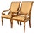 Karges French Regency Louis XVI Carved Walnut and Gold Gilt Armchairs | Pair For Sale