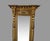 Antique American Empire Style Gilt Pier Hall Mirror Column Rosette 36” X 22” For Sale - Image 6 of 10
