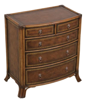 Maitland Smith Bamboo Form Leather Surface Chest