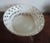 White 19th Century French Luneville Pottery Reticulated Centerpiece Basket Bowl in White & Gold For Sale - Image 8 of 11