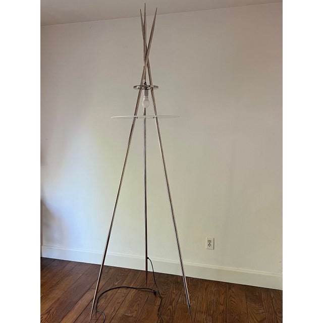 Silver The Satay Floor Lamp by Powell & Bonnell For Sale - Image 8 of 8