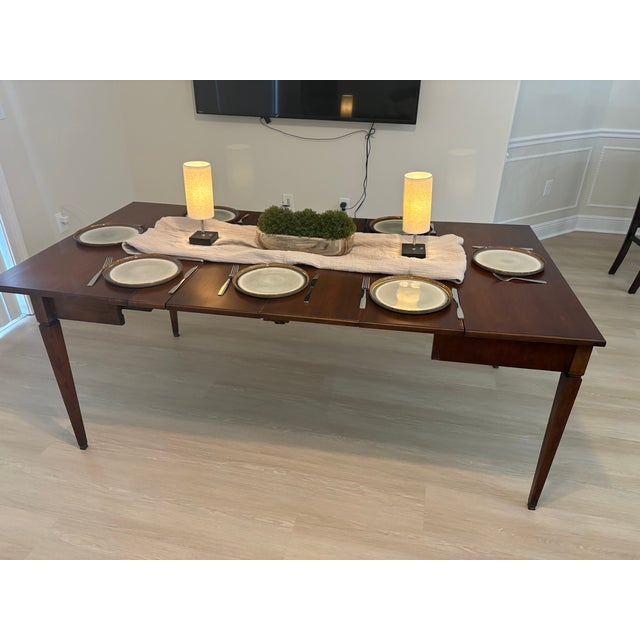 1950s Extensole Desk to Dining Wood Table Transformer Table for Small Space For Sale - Image 14 of 18