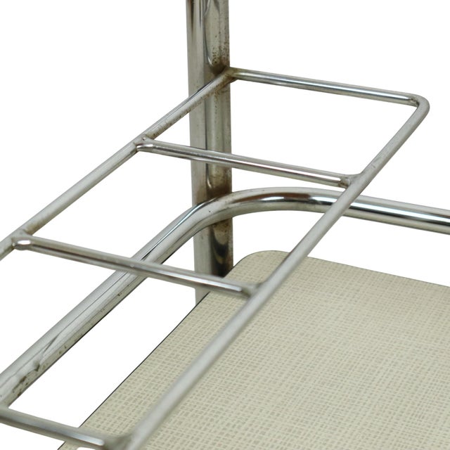 Vintage Serving Cart in Chrome, 1960s For Sale - Image 12 of 16