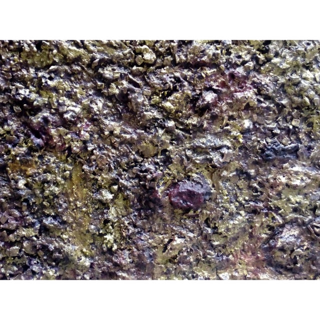 2020s "From Elsewhere" Contemporary Original Abstract Relief Brutalist Neutral Palette Oil Painting For Sale - Image 5 of 10
