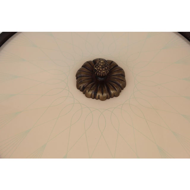 Large Art Deco Recessed Light Fixture in Brass and Glass, 1950s For Sale - Image 6 of 11