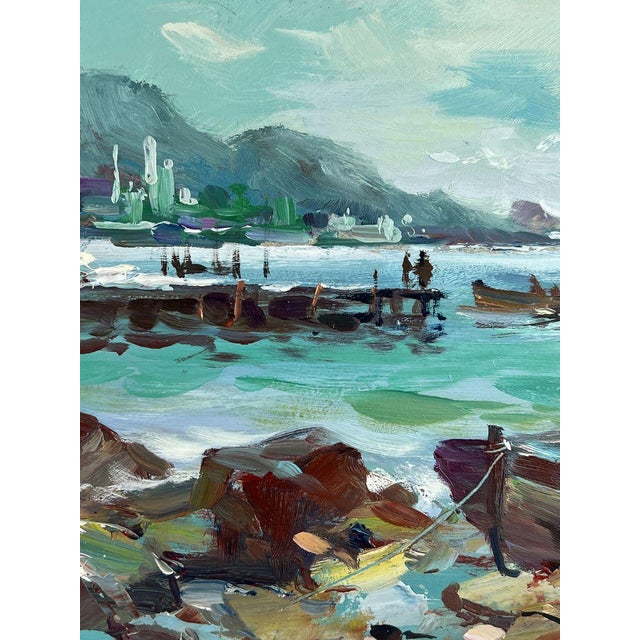 2020s Oil Painting Before the Sea Storm Yuriy Suprunchuk For Sale - Image 5 of 11