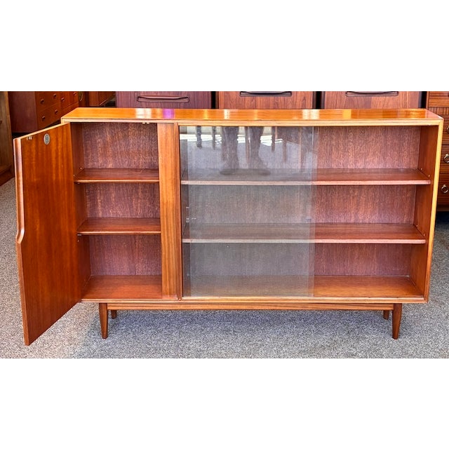 European Mid Century Modern Teak Bookcase / Cabinet by McIntosh, Kirkcaldy, Scotland.1960 Classic Mid 20th Century Design...