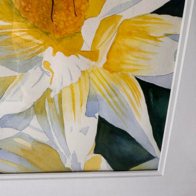 Late 20th Century Late 20th Century Signed Original Watercolor Botanical Butterfly Painting by Anita Joy (Anita Woodard), Framed For Sale - Image 5 of 10