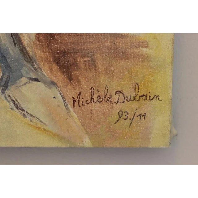 Michele Dubain, Painting, Oil on Canvas, in Very Good conditions. Designed 1990 to 1999 This piece has an attribution...