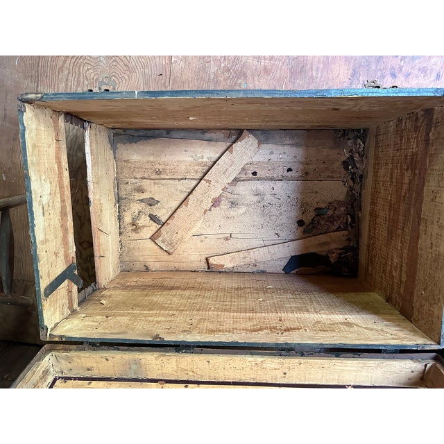 Antique Charles H Klinge Steamer Trunk For Sale - Image 4 of 8