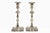 Metal Pair Sheffield Silver Plate George II Style Candlesticks For Sale - Image 7 of 11