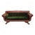 Antique Empire Style Mahogany Swan Grecian Sofa Newly Reupholstered in a Green Velvet For Sale