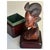 Wood Ooak Carved African Woman Figural Trinket Box For Sale - Image 7 of 8