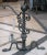 Traditional Antique Wrought Iron Andirons For Sale - Image 3 of 7