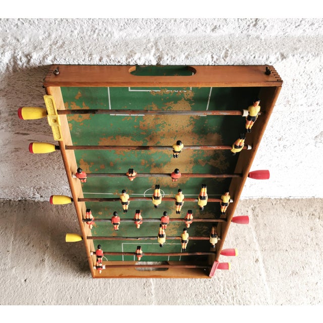 Brown Vintage Table Football, Belgium, 1960s For Sale - Image 8 of 9