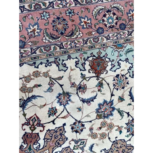 Vintage Fine Tabriz Rug For Sale - Image 6 of 18